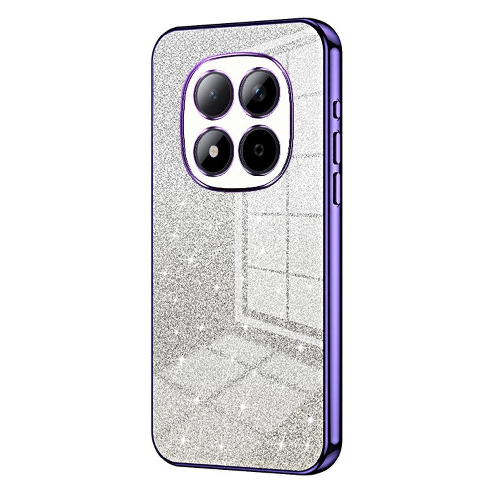 For Xiaomi Redmi Note 15 Pro 5G (Global) Case Electroplating Gradient Glitter TPU Phone Cover - Purple