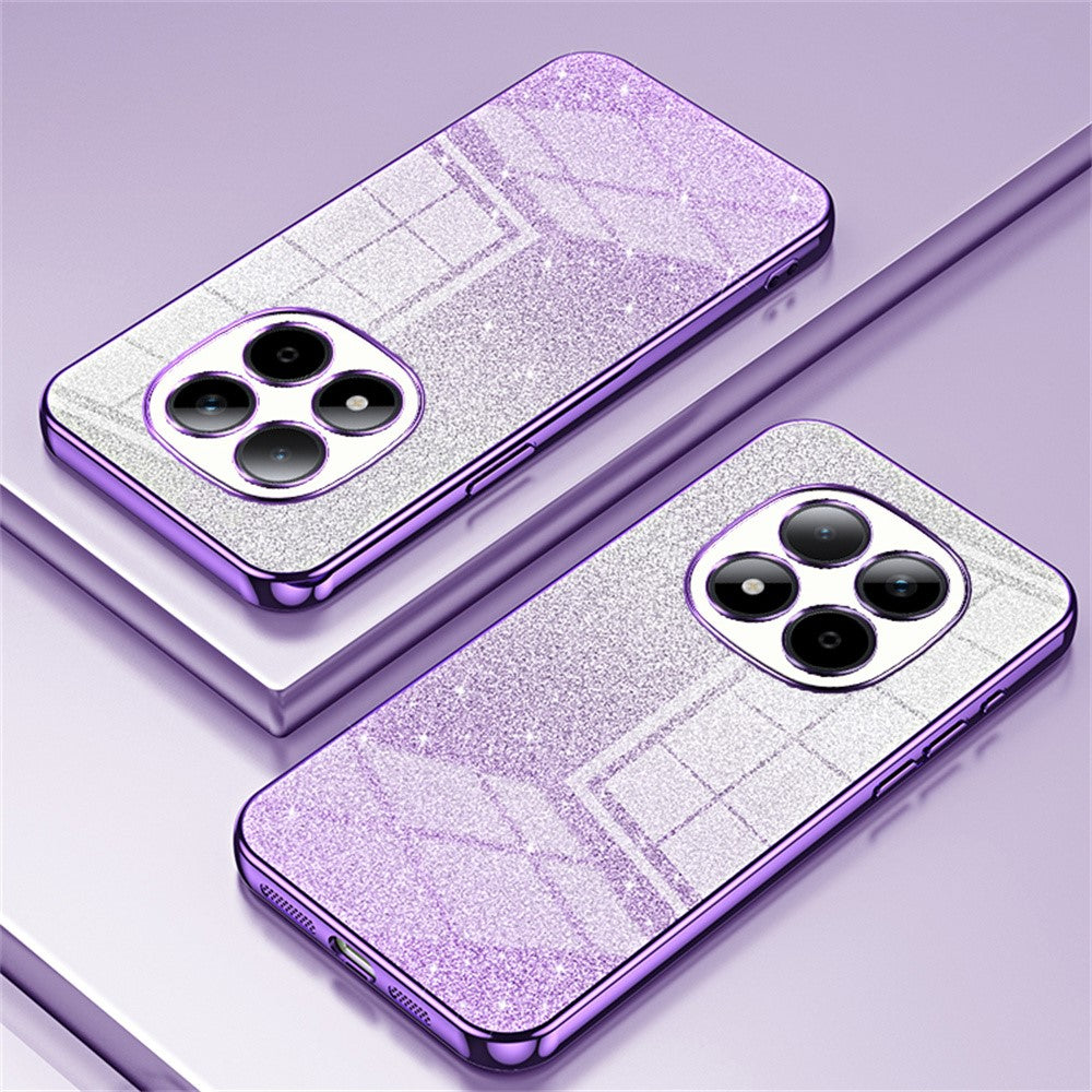 For Xiaomi Redmi Note 15 Pro 5G (Global) Case Electroplating Gradient Glitter TPU Phone Cover - Purple