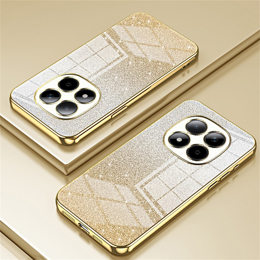 For Xiaomi Redmi Note 15 Pro 5G (Global) Case Electroplating Gradient Glitter TPU Phone Cover - Gold