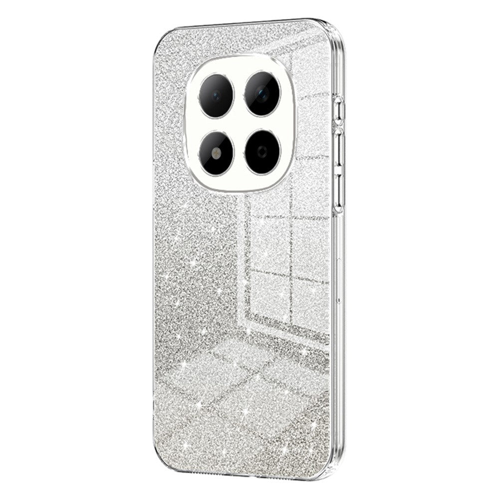 For Xiaomi Redmi Note 15 Pro 5G (Global) Case Electroplating Gradient Glitter TPU Phone Cover - Transparent