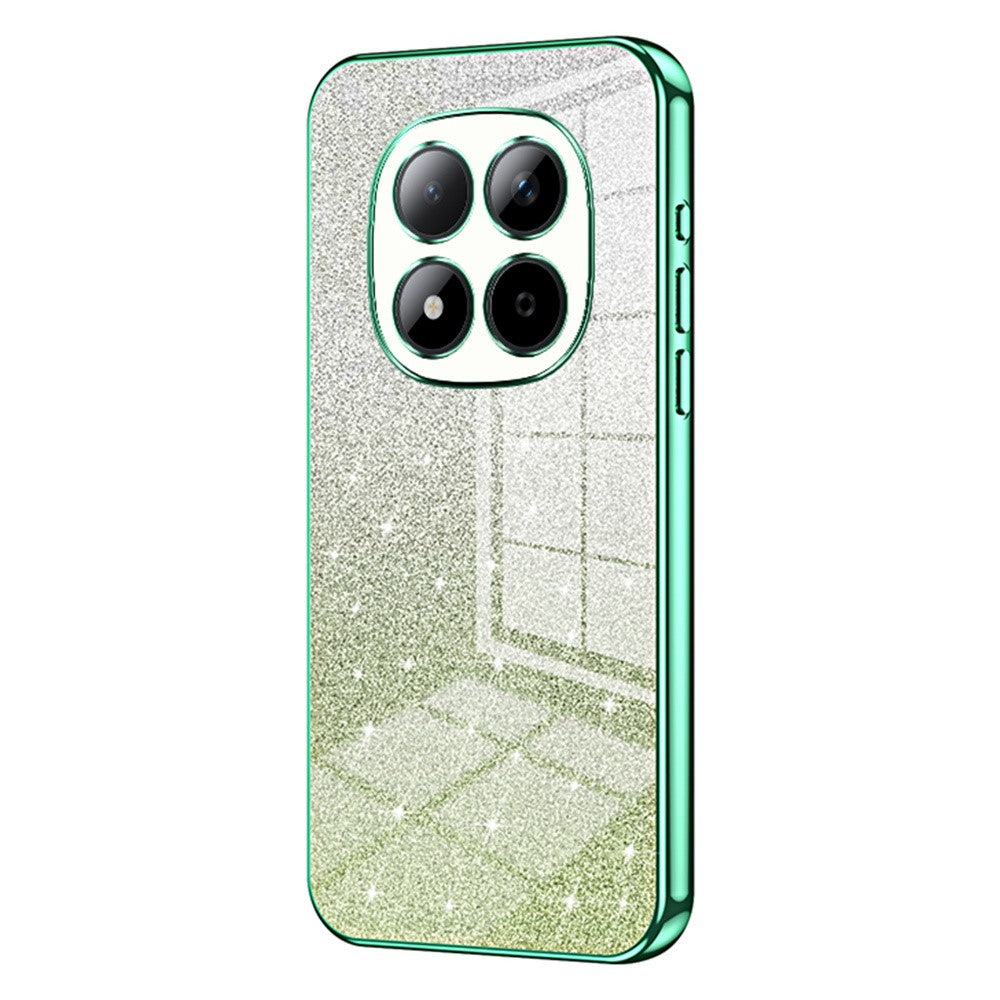 For Xiaomi Redmi Note 15 Pro 5G (Global) Case Electroplating Gradient Glitter TPU Phone Cover - Green