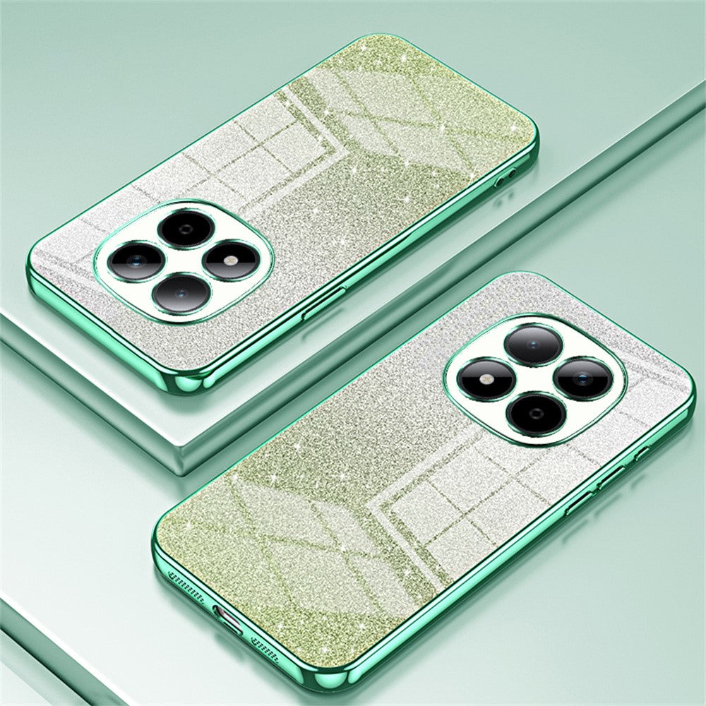 For Xiaomi Redmi Note 15 Pro 5G (Global) Case Electroplating Gradient Glitter TPU Phone Cover - Green