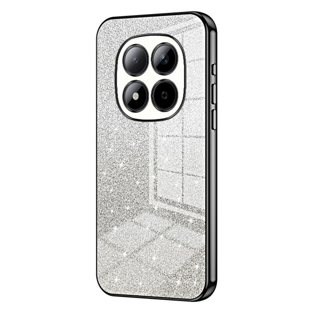 For Xiaomi Redmi Note 15 Pro 5G (Global) Case Electroplating Gradient Glitter TPU Phone Cover - Black