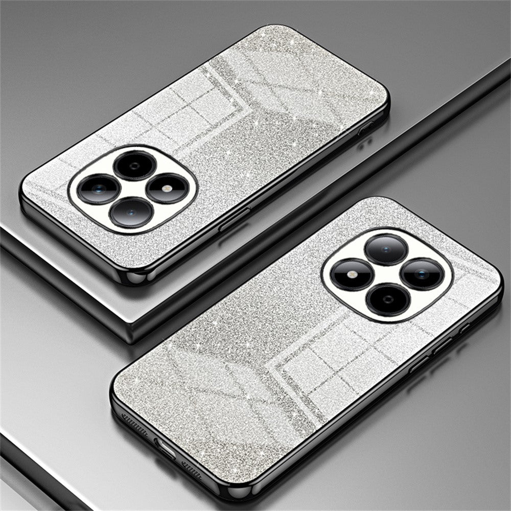 For Xiaomi Redmi Note 15 Pro 5G (Global) Case Electroplating Gradient Glitter TPU Phone Cover - Black