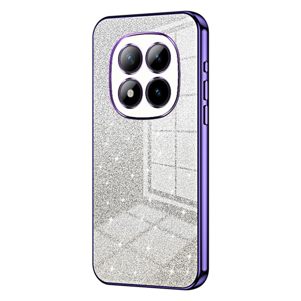 For Xiaomi Poco M8 Pro 5G / Redmi Note 15 Pro+ 5G (Global) Case Electroplating Gradient Glitter TPU Phone Cover - Purple