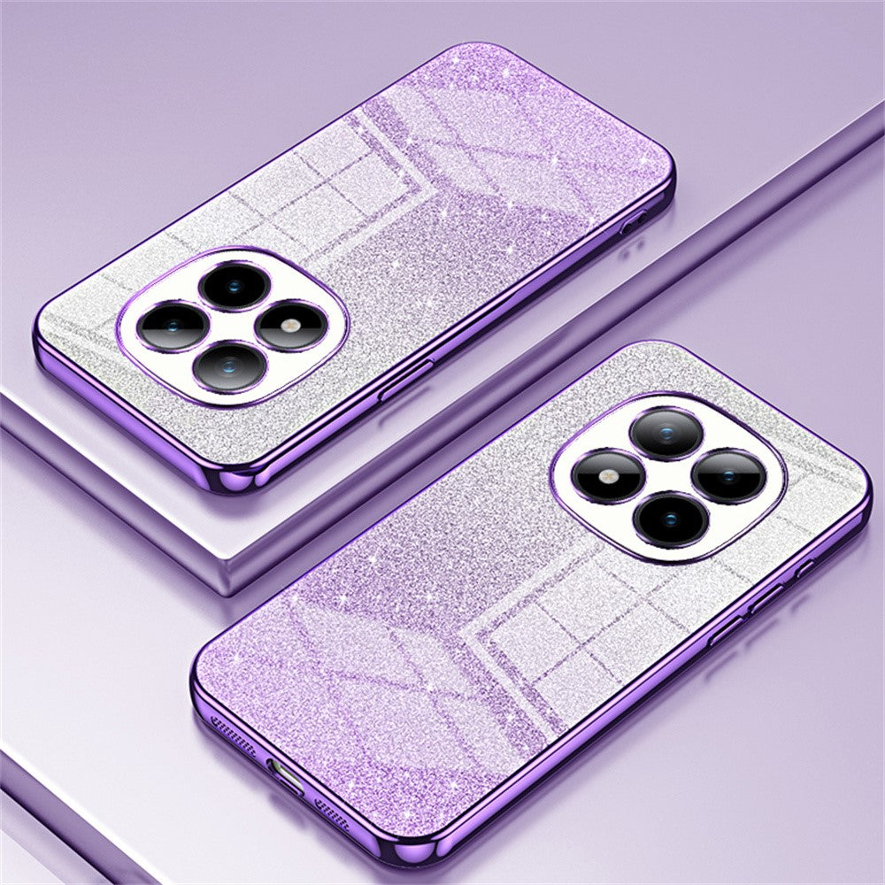 For Xiaomi Poco M8 Pro 5G / Redmi Note 15 Pro+ 5G (Global) Case Electroplating Gradient Glitter TPU Phone Cover - Purple