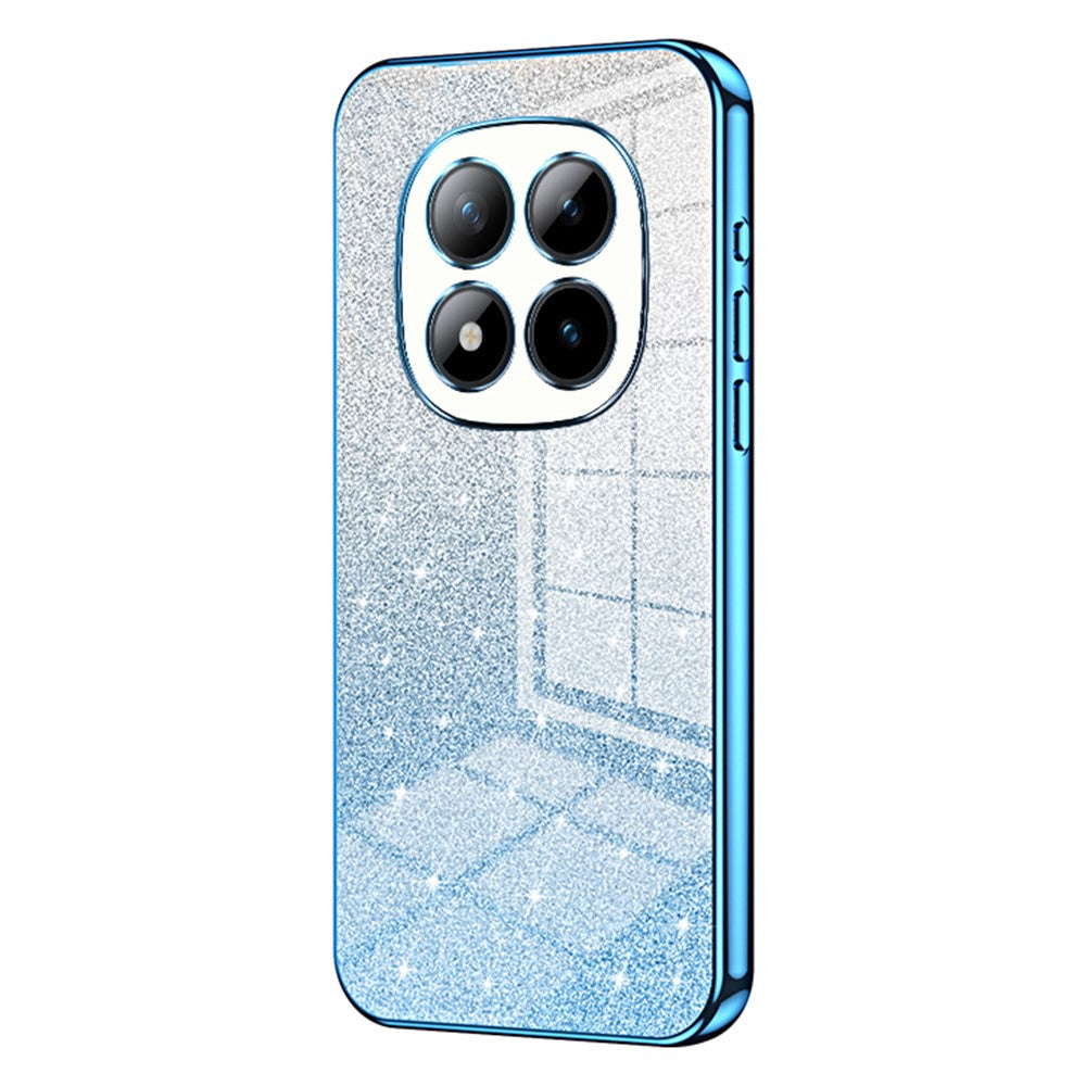 For Xiaomi Poco M8 Pro 5G / Redmi Note 15 Pro+ 5G (Global) Case Electroplating Gradient Glitter TPU Phone Cover - Blue
