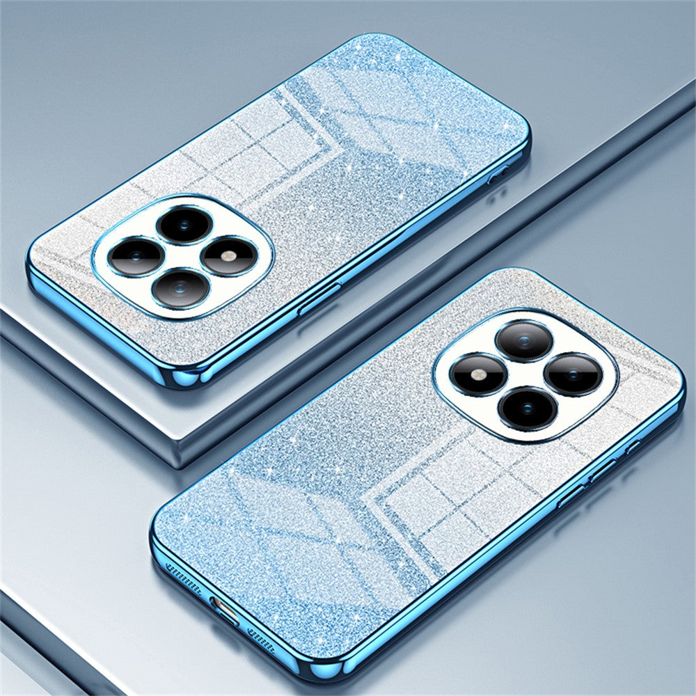 For Xiaomi Poco M8 Pro 5G / Redmi Note 15 Pro+ 5G (Global) Case Electroplating Gradient Glitter TPU Phone Cover - Blue