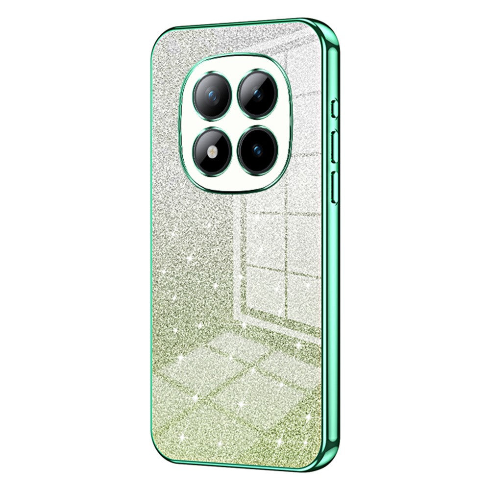 For Xiaomi Poco M8 Pro 5G / Redmi Note 15 Pro+ 5G (Global) Case Electroplating Gradient Glitter TPU Phone Cover - Green