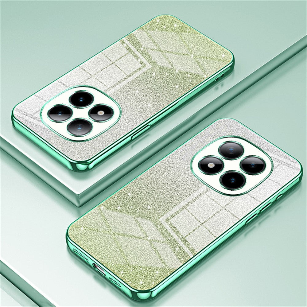 For Xiaomi Poco M8 Pro 5G / Redmi Note 15 Pro+ 5G (Global) Case Electroplating Gradient Glitter TPU Phone Cover - Green