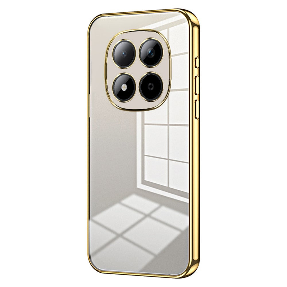 For Xiaomi Redmi Note 15 Pro 5G (Global) Case Electroplating Frame Soft TPU Phone Cover - Gold