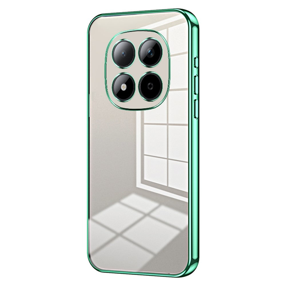 For Xiaomi Redmi Note 15 Pro 5G (Global) Case Electroplating Frame Soft TPU Phone Cover - Green