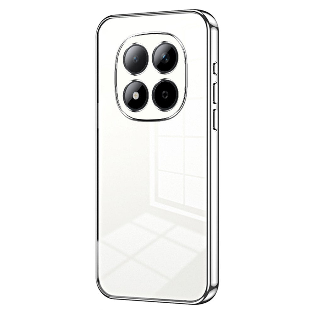 For Xiaomi Redmi Note 15 Pro 5G (Global) Case Electroplating Frame Soft TPU Phone Cover - Silver