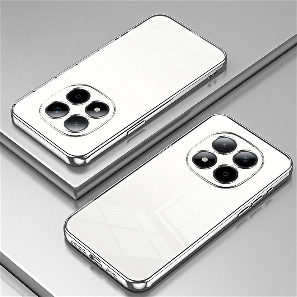For Xiaomi Redmi Note 15 Pro 5G (Global) Case Electroplating Frame Soft TPU Phone Cover - Silver