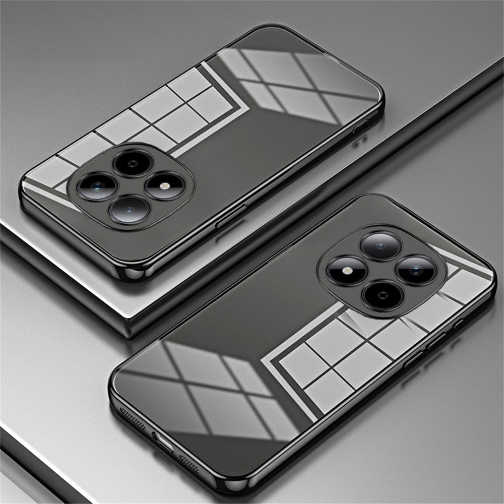 For Xiaomi Redmi Note 15 Pro 5G (Global) Case Electroplating Frame Soft TPU Phone Cover - Black