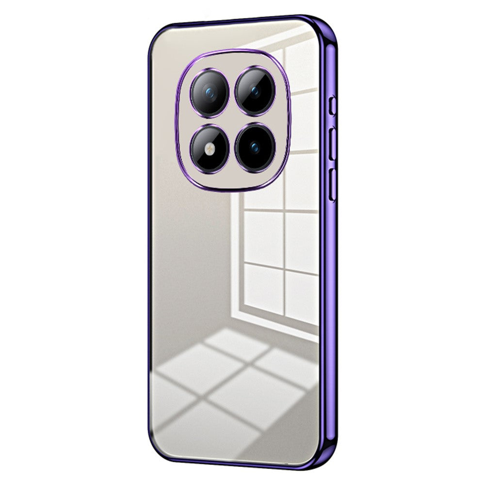 For Xiaomi Poco M8 Pro 5G / Redmi Note 15 Pro+ 5G (Global) Case Electroplating Frame Soft TPU Phone Cover - Purple