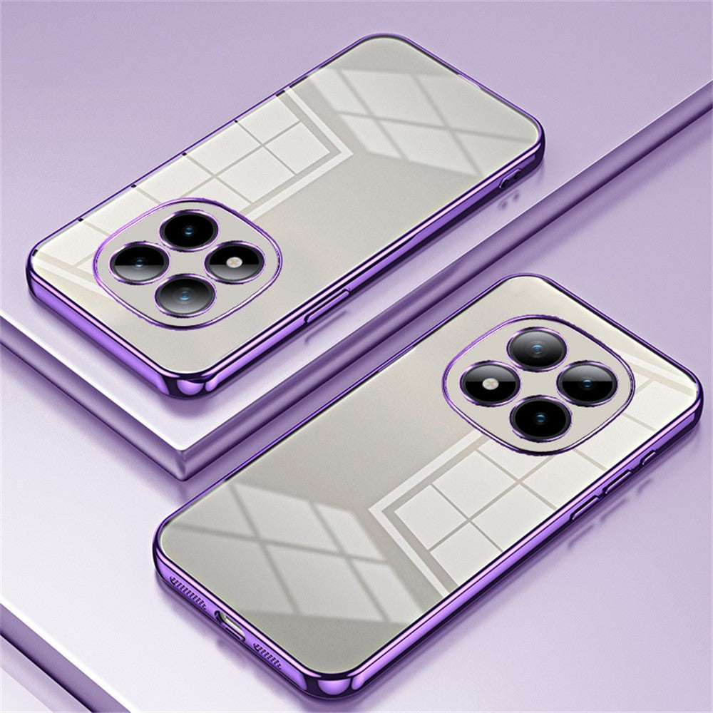 For Xiaomi Poco M8 Pro 5G / Redmi Note 15 Pro+ 5G (Global) Case Electroplating Frame Soft TPU Phone Cover - Purple