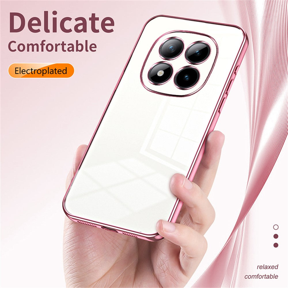 For Xiaomi Poco M8 Pro 5G / Redmi Note 15 Pro+ 5G (Global) Case Electroplating Frame Soft TPU Phone Cover - Purple