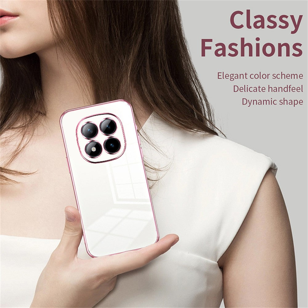 For Xiaomi Poco M8 Pro 5G / Redmi Note 15 Pro+ 5G (Global) Case Electroplating Frame Soft TPU Phone Cover - Purple