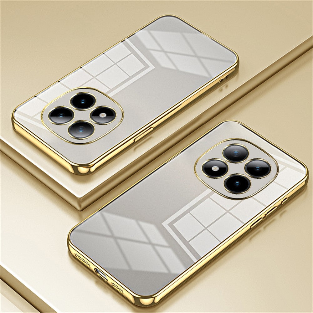 For Xiaomi Poco M8 Pro 5G / Redmi Note 15 Pro+ 5G (Global) Case Electroplating Frame Soft TPU Phone Cover - Gold