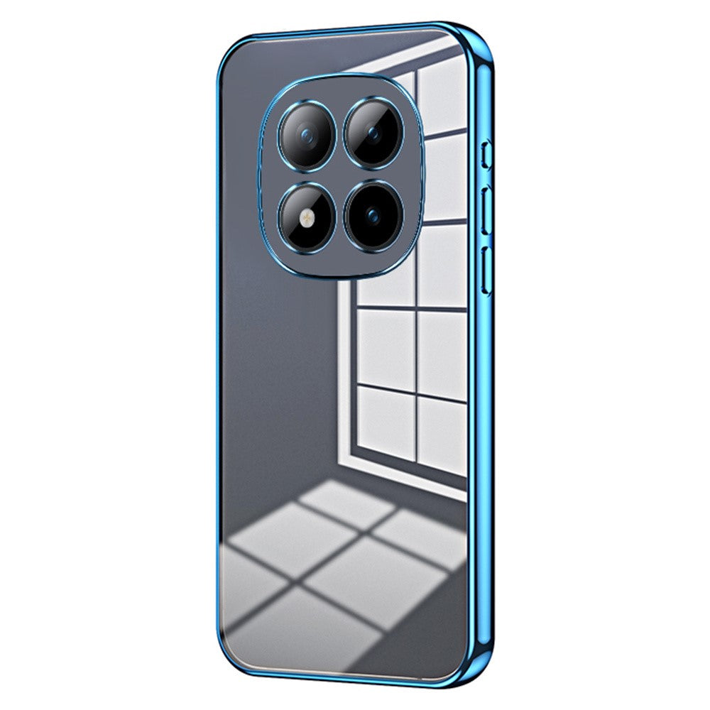 For Xiaomi Poco M8 Pro 5G / Redmi Note 15 Pro+ 5G (Global) Case Electroplating Frame Soft TPU Phone Cover - Blue