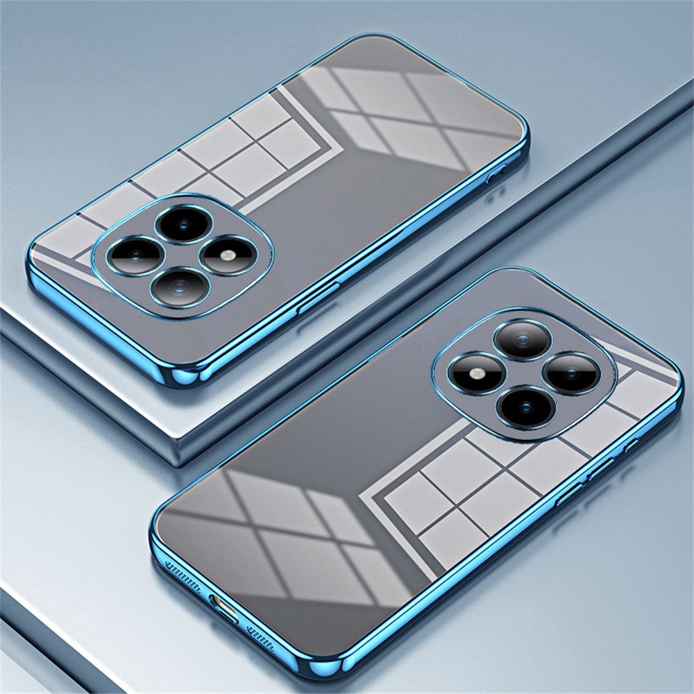 For Xiaomi Poco M8 Pro 5G / Redmi Note 15 Pro+ 5G (Global) Case Electroplating Frame Soft TPU Phone Cover - Blue