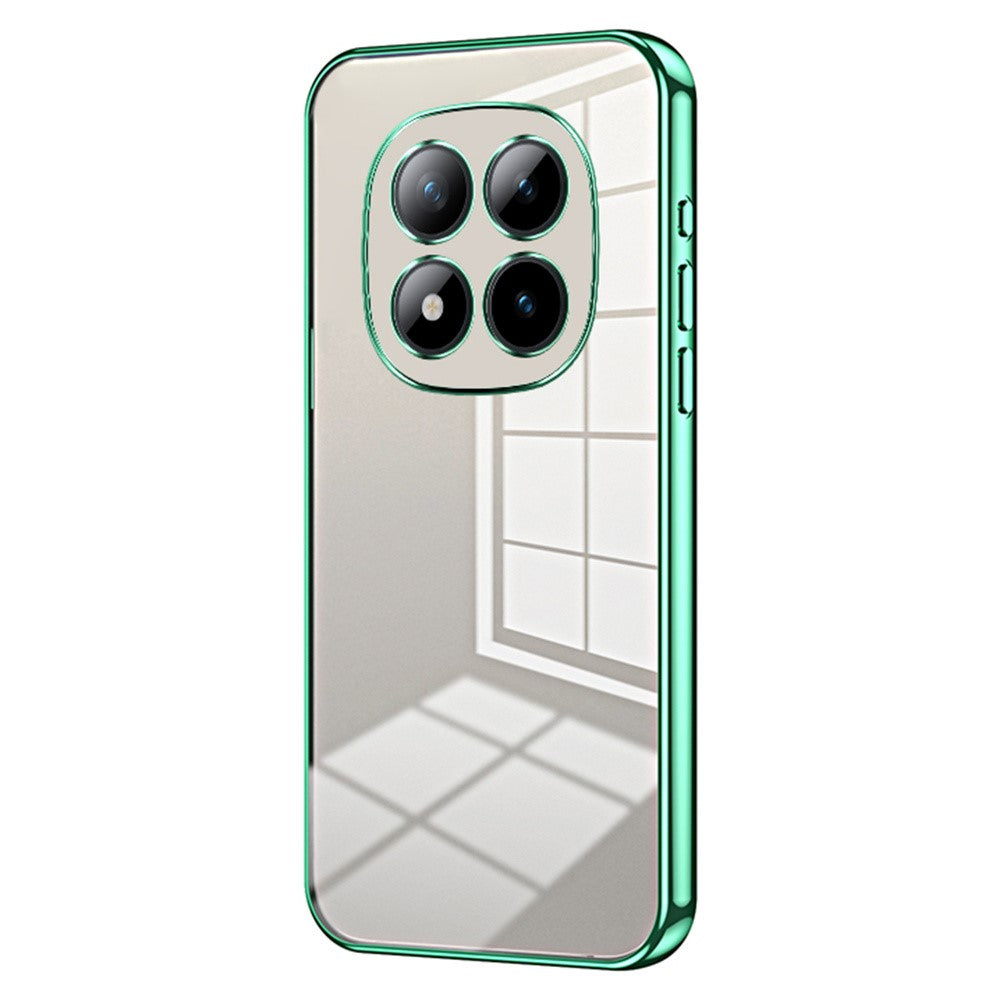 For Xiaomi Poco M8 Pro 5G / Redmi Note 15 Pro+ 5G (Global) Case Electroplating Frame Soft TPU Phone Cover - Green