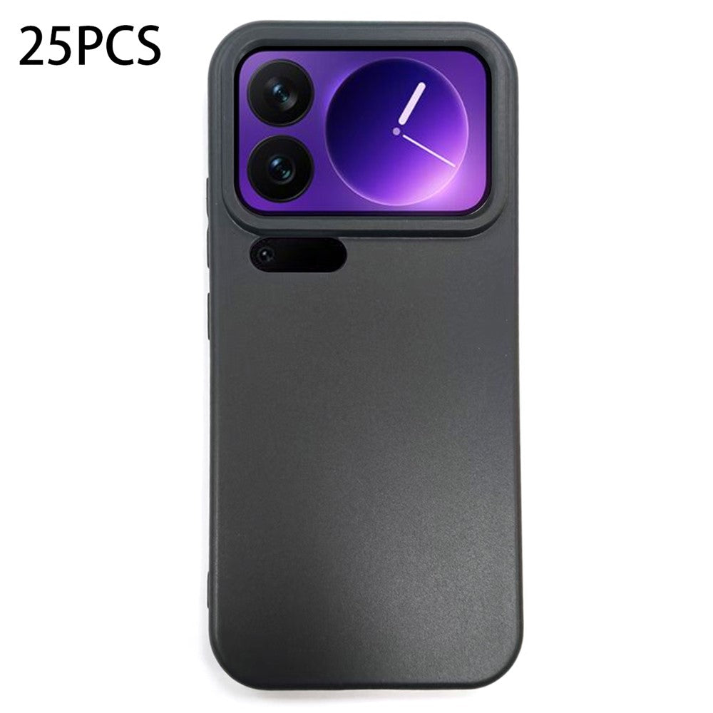 Bulk Purchasing 25Pcs For Xiaomi 17 Pro Max Case 1.2mm TPU Matte Phone Cover - Black