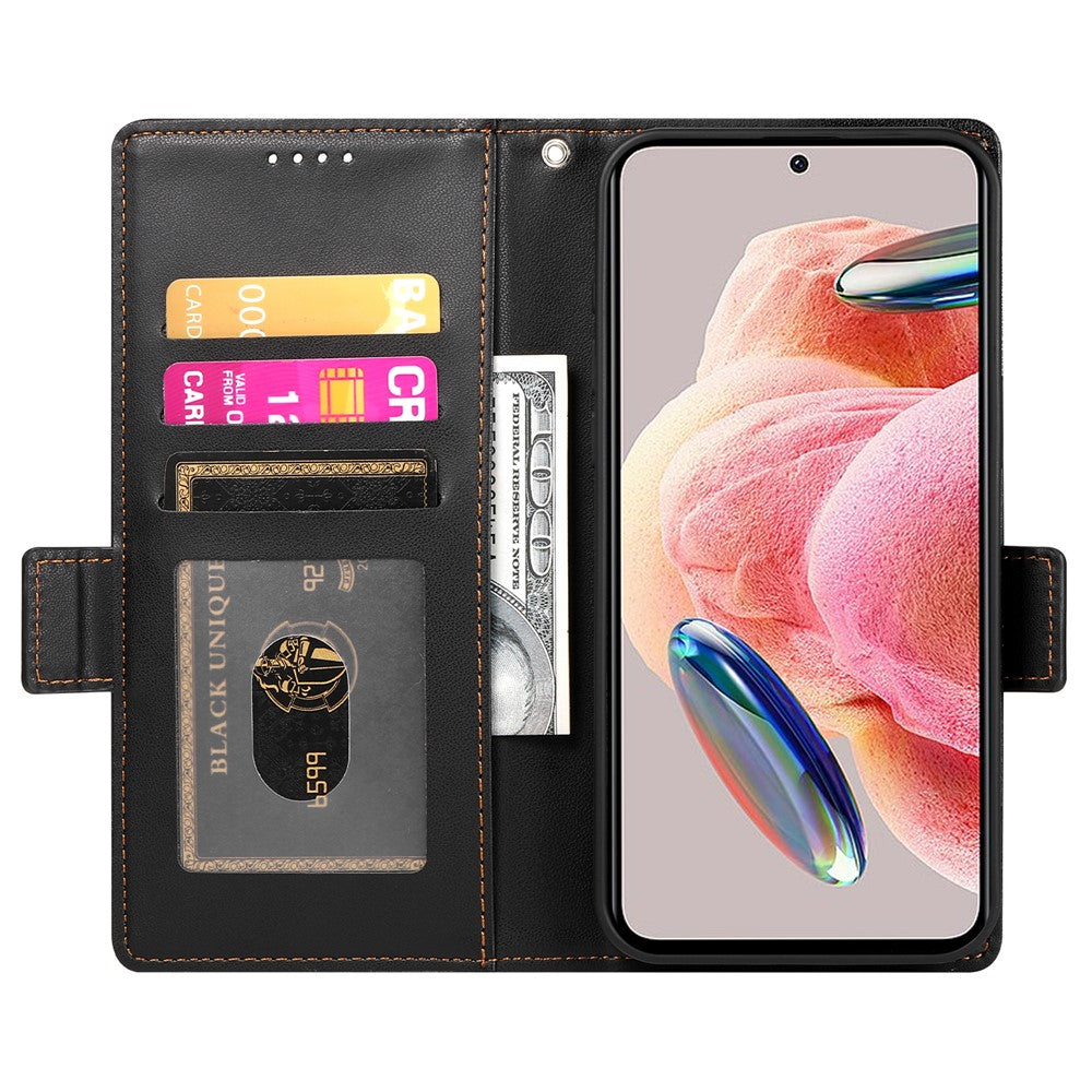 For Xiaomi 17 Pro Max Stand Case PU Leather Wallet Phone Cover - Black