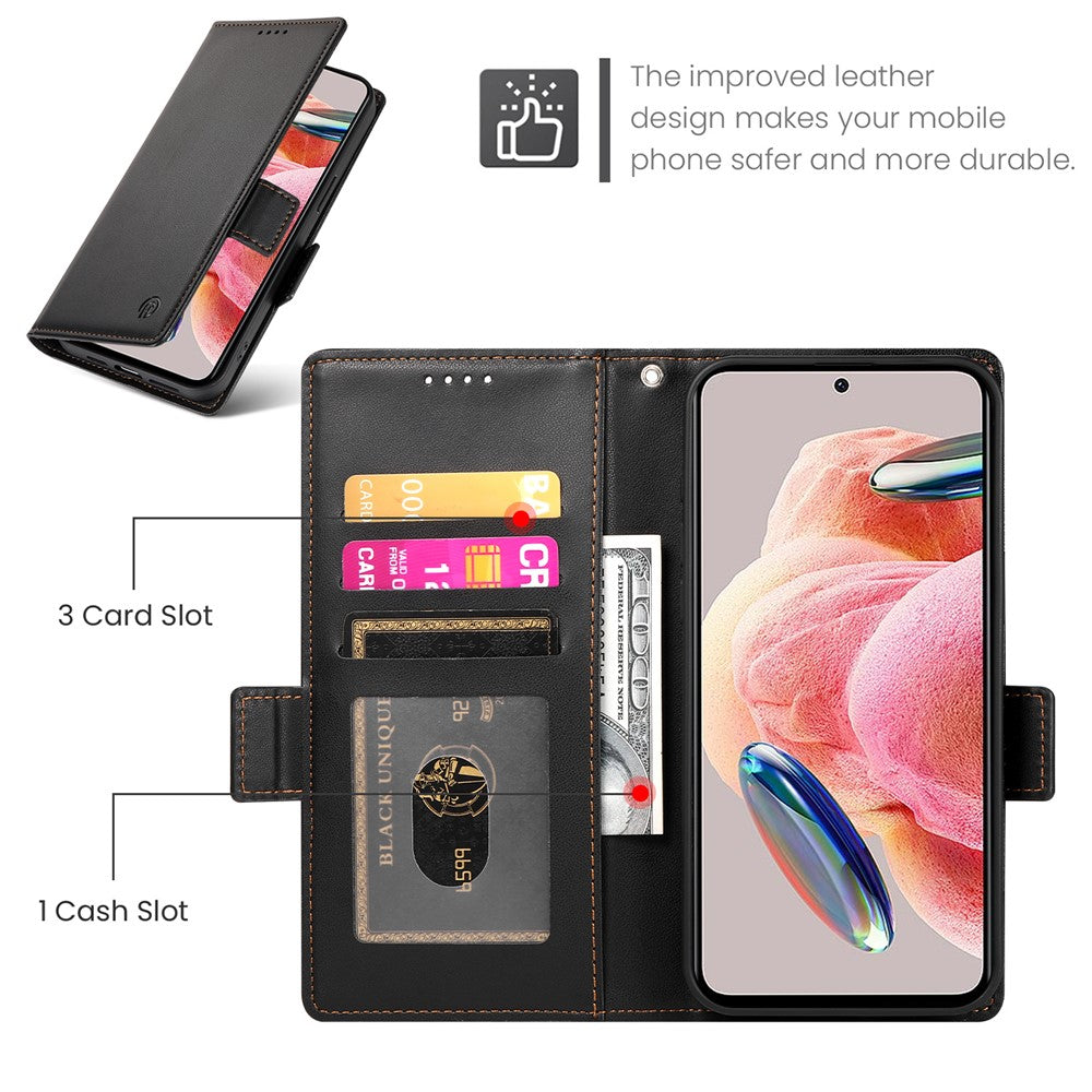 For Xiaomi 17 Pro Max Stand Case PU Leather Wallet Phone Cover - Black