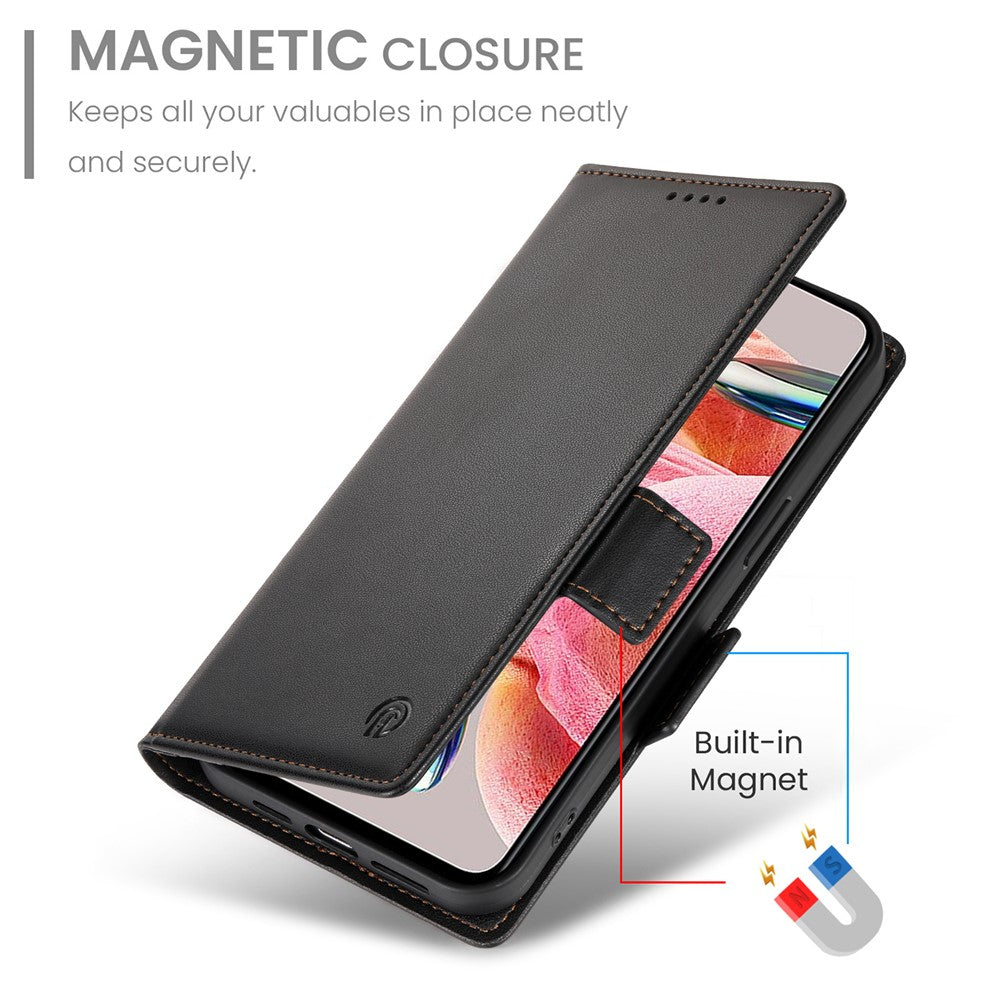 For Xiaomi 17 Pro Max Stand Case PU Leather Wallet Phone Cover - Black