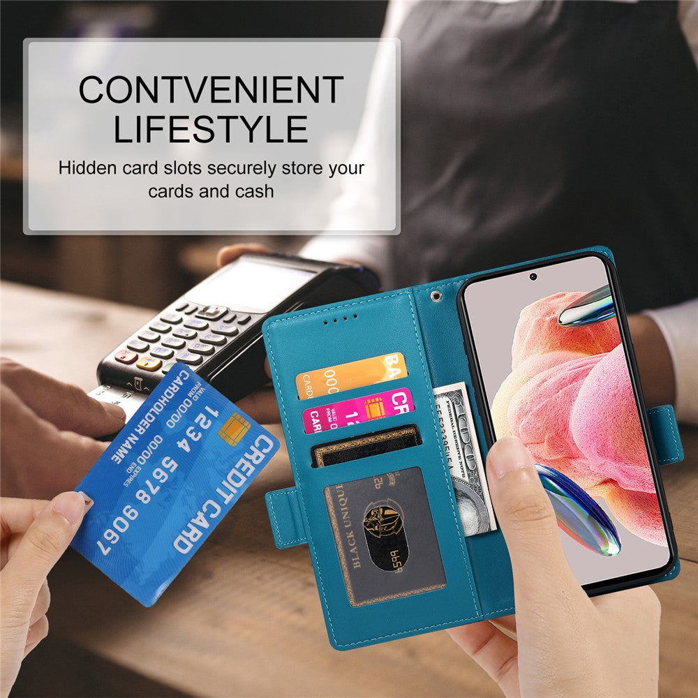 For Xiaomi 17 Pro Max Stand Case PU Leather Wallet Phone Cover - Blue