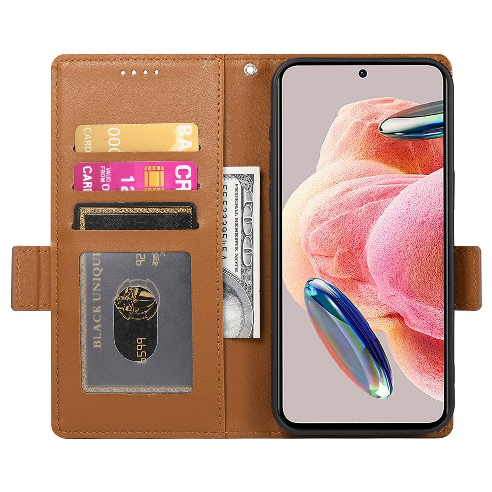 For Xiaomi 17 Pro Max Stand Case PU Leather Wallet Phone Cover - Brown