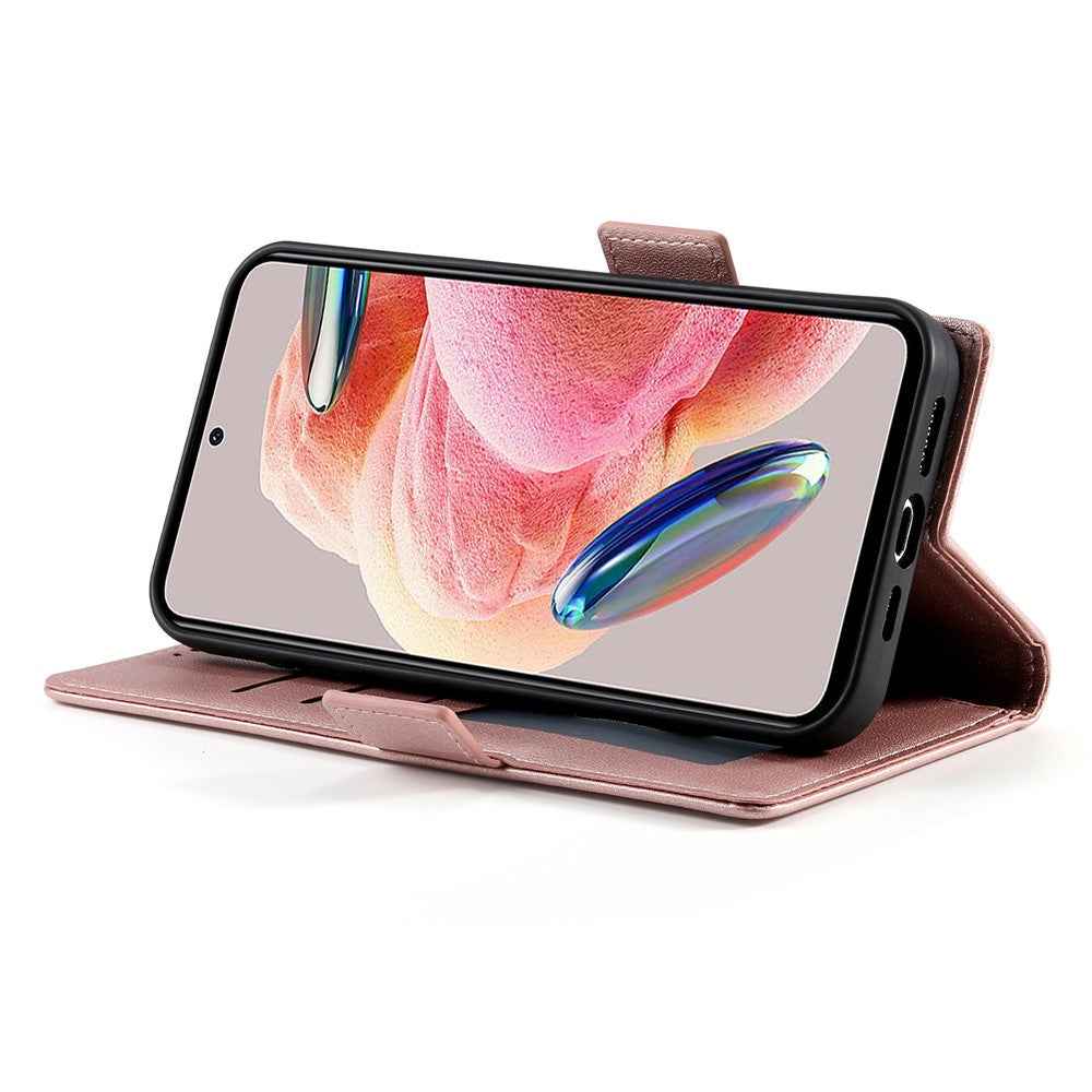 For Xiaomi 17 Pro Stand Case PU Leather Wallet Phone Cover - Rose Gold