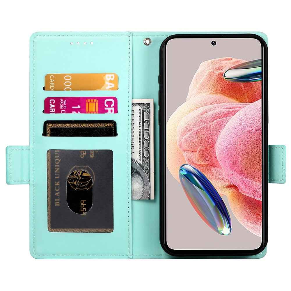 For Xiaomi 17 Pro Stand Case PU Leather Wallet Phone Cover - Mint Green