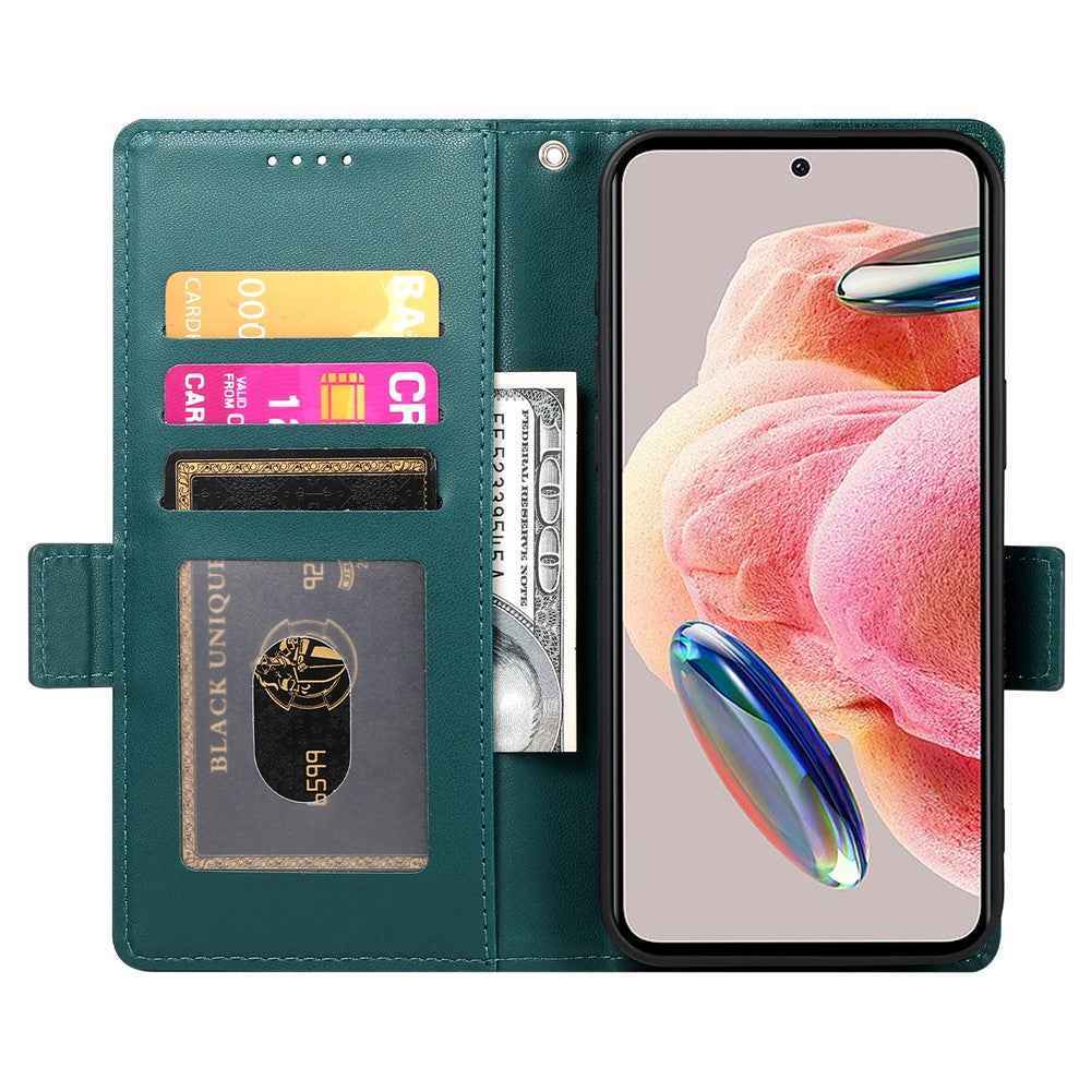 For Xiaomi 17 Pro Stand Case PU Leather Wallet Phone Cover - Blackish Green