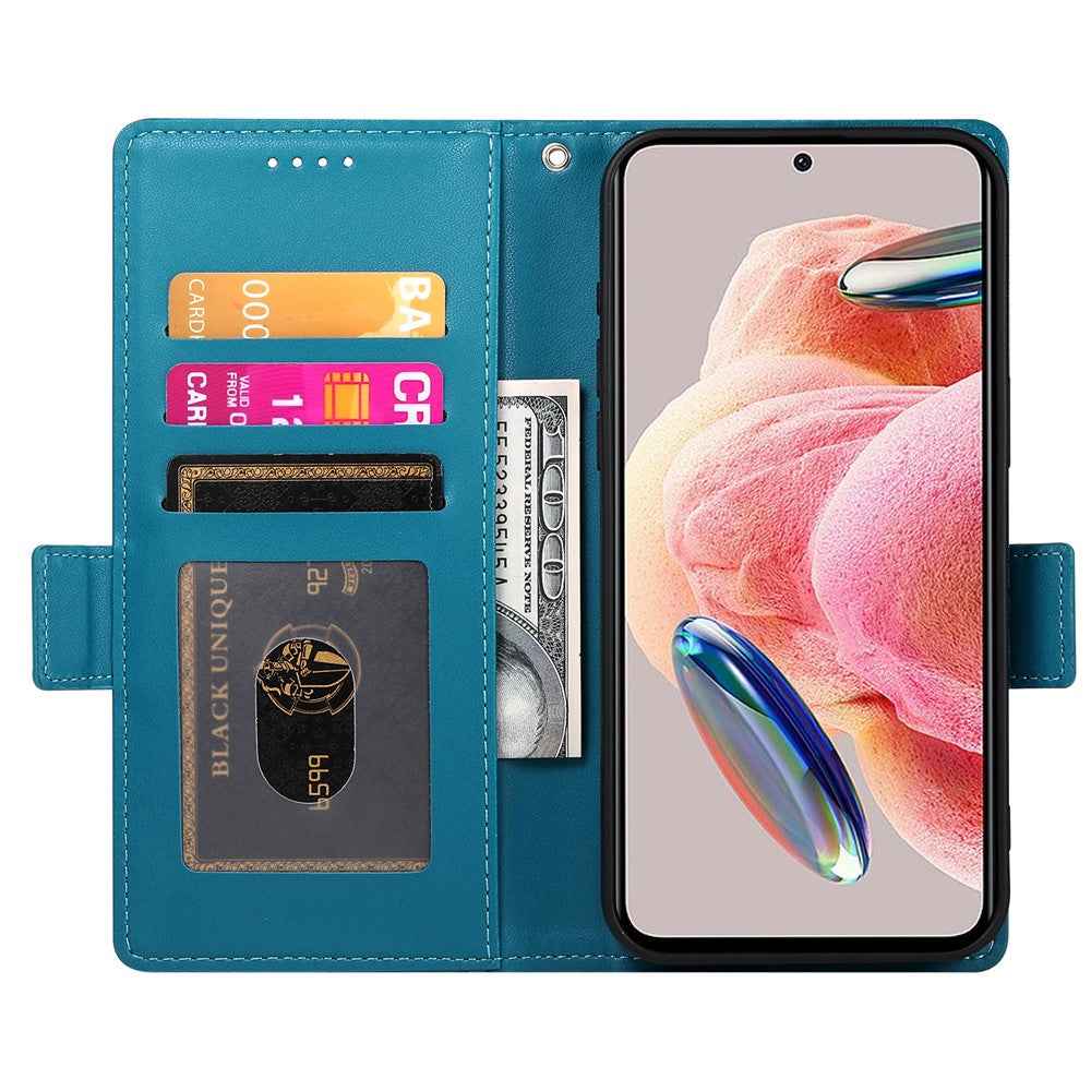 For Xiaomi 17 Pro Stand Case PU Leather Wallet Phone Cover - Blue