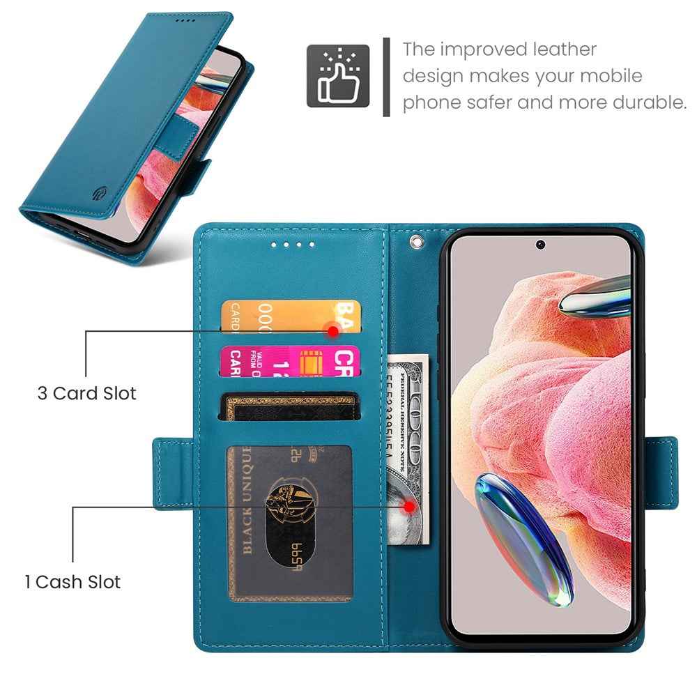 For Xiaomi 17 Pro Stand Case PU Leather Wallet Phone Cover - Blue