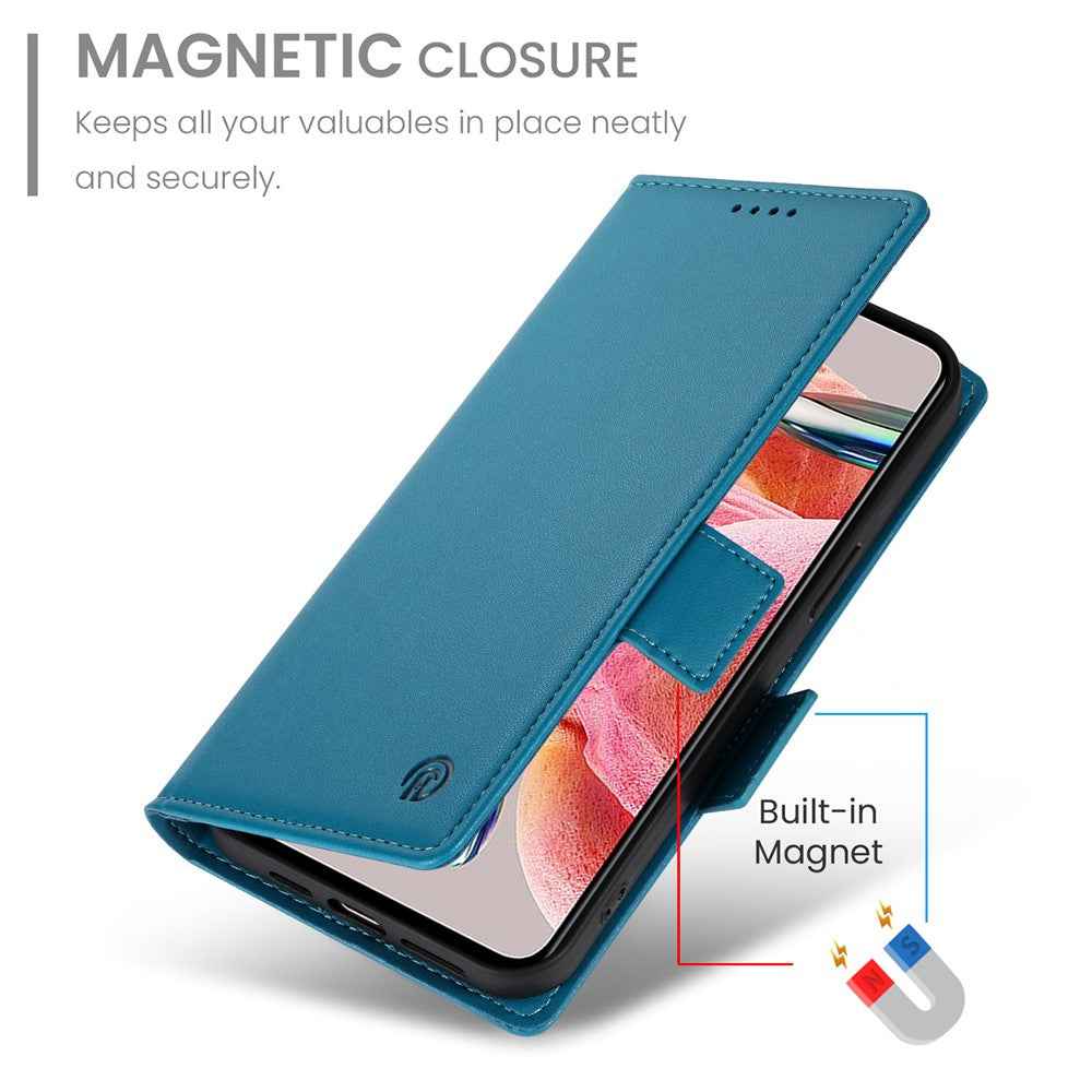 For Xiaomi 17 Pro Stand Case PU Leather Wallet Phone Cover - Blue