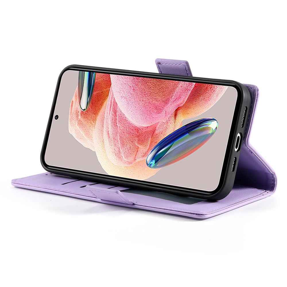 For Xiaomi 17 Pro Stand Case PU Leather Wallet Phone Cover - Purple