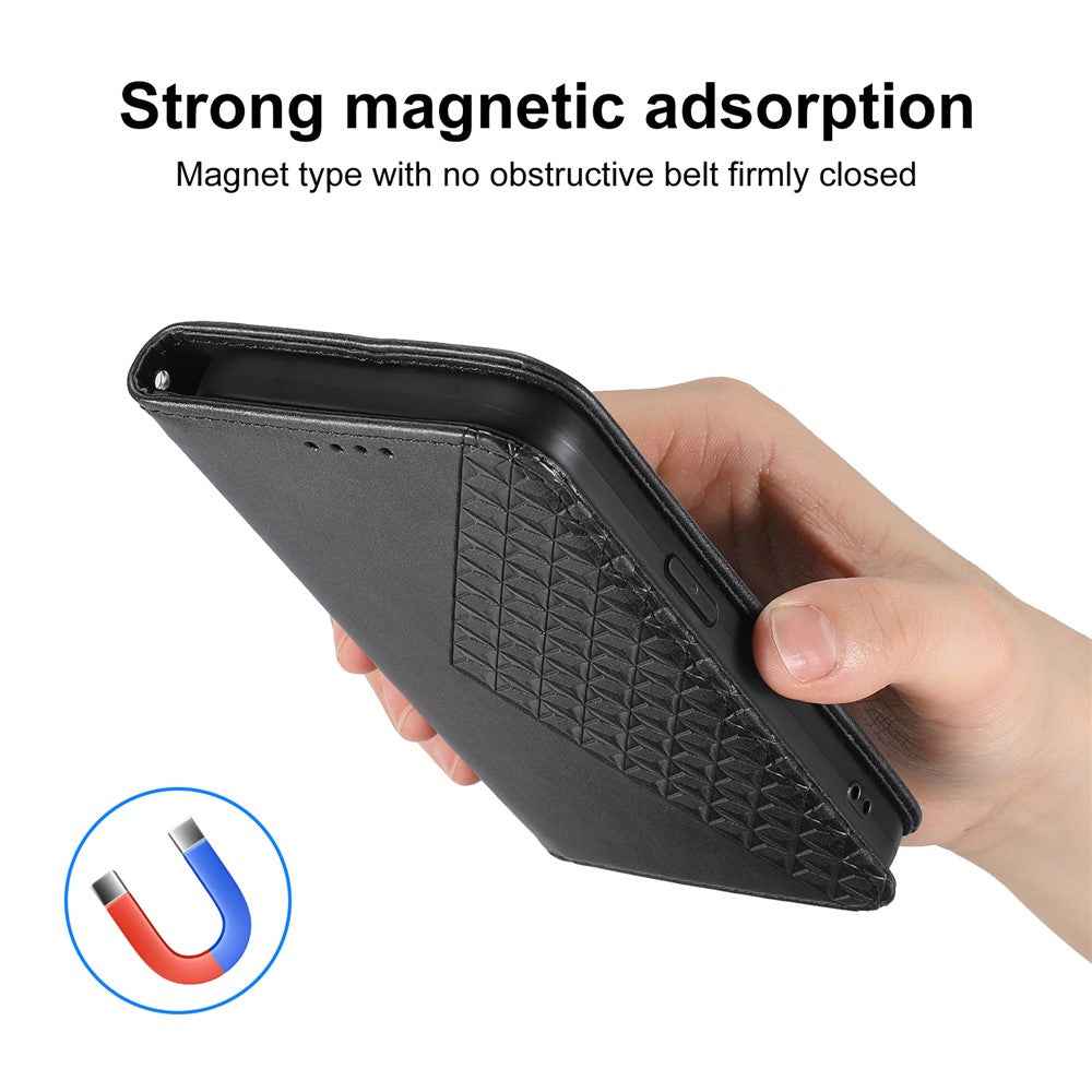 For Xiaomi 17 Pro Case Calf Texture PU Leather Wallet Phone Cover with Wrist Strap - Black