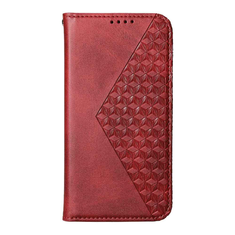 For Xiaomi 17 Pro Case Calf Texture PU Leather Wallet Phone Cover with Wrist Strap - Red