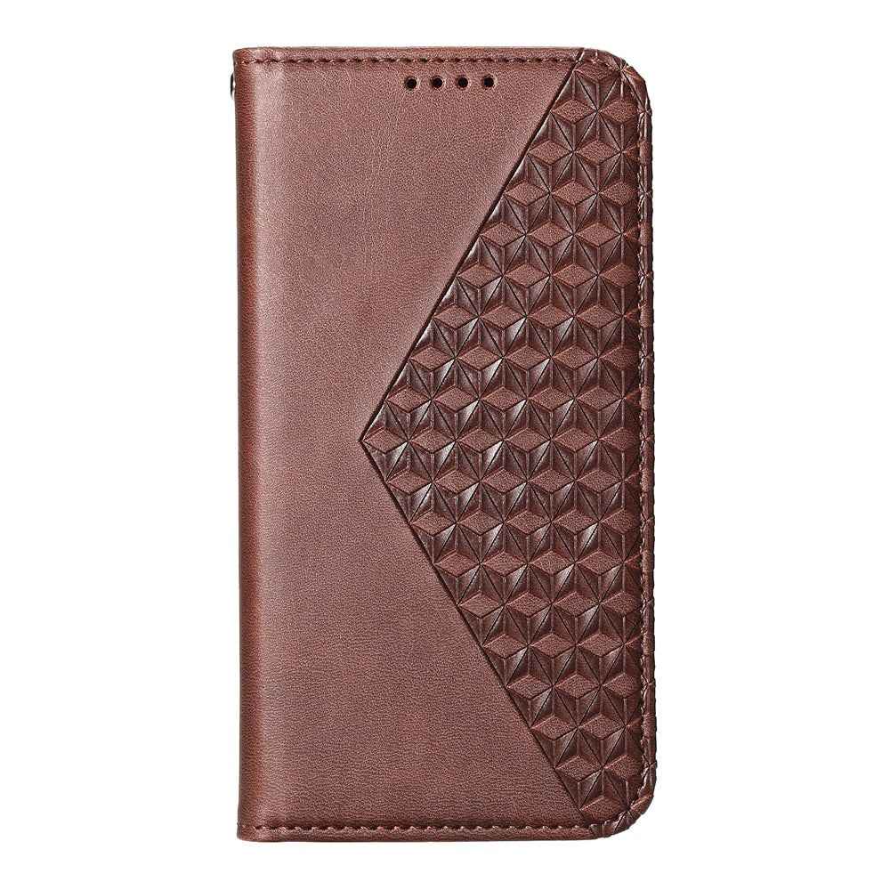 For Xiaomi 17 Pro Case Calf Texture PU Leather Wallet Phone Cover with Wrist Strap - Brown