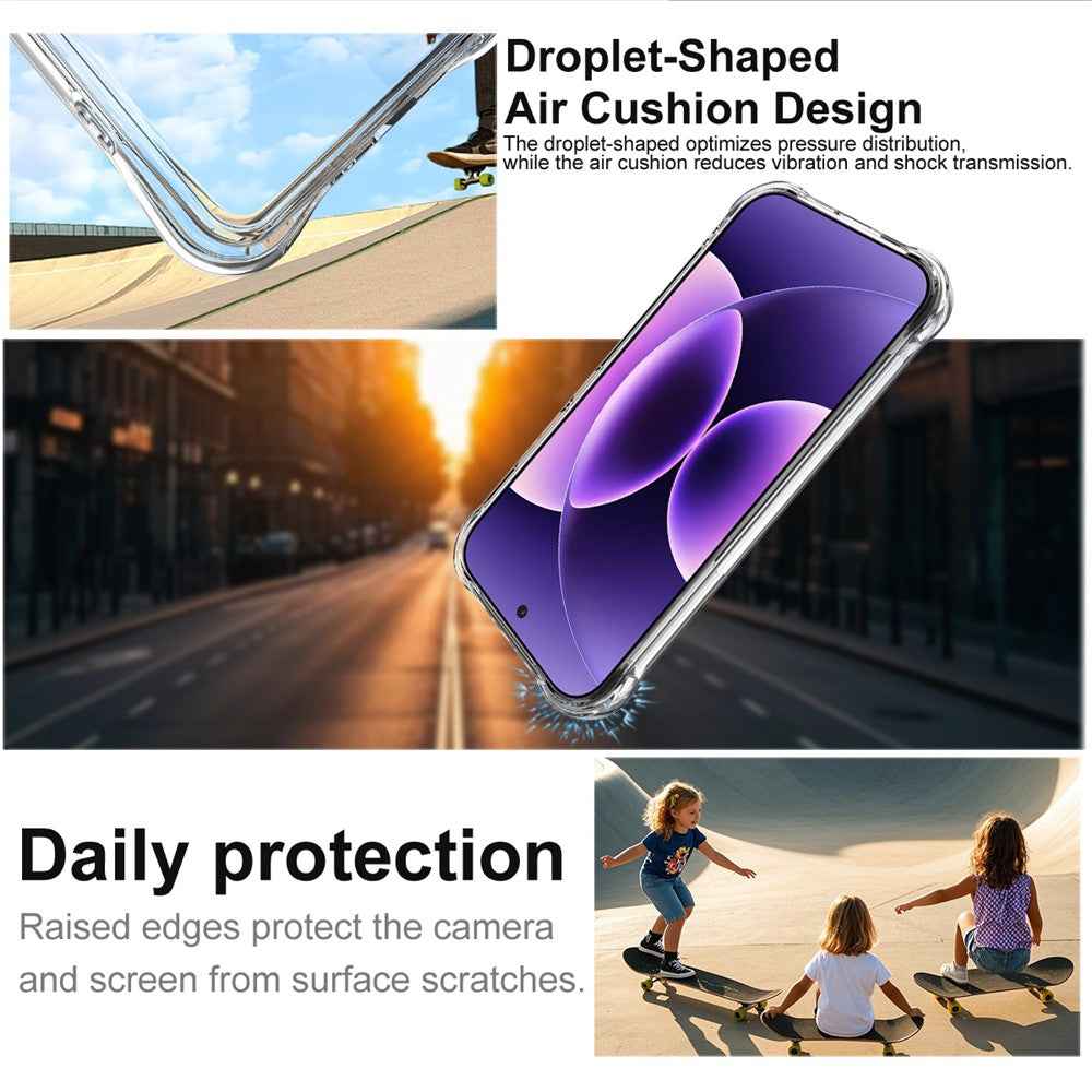 IMAK For Xiaomi 17 Pro Case TPU Phone Cover Airbag Shockproof Protection - Transparent
