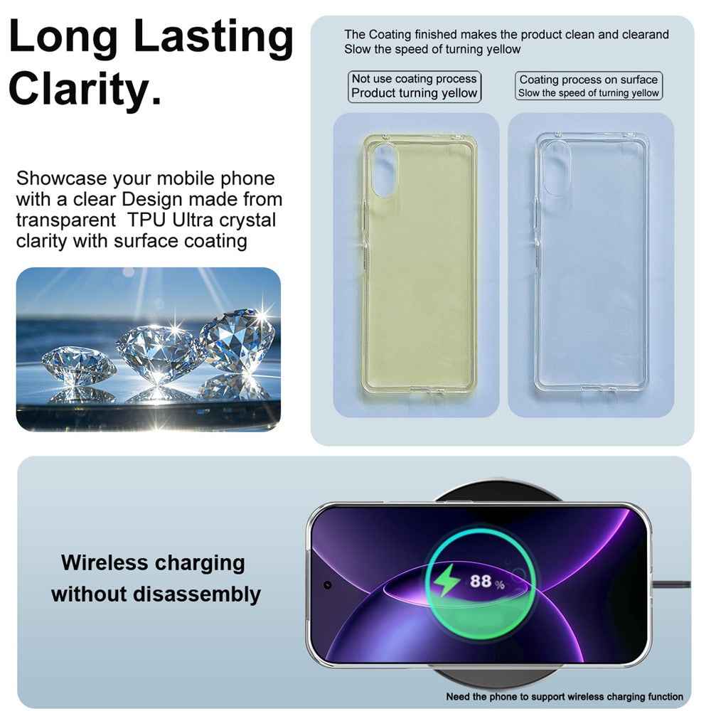 IMAK UX-10 Series For Xiaomi 17 Pro Clear Phone Case Soft TPU Mobile Back Cover