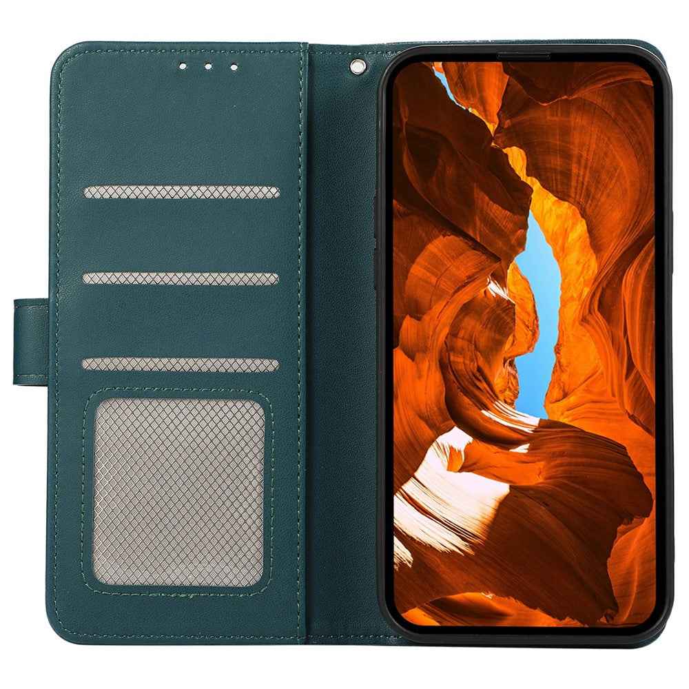 For Xiaomi 17 Pro Case RFID Blocking Flip Leather Phone Cover - Green
