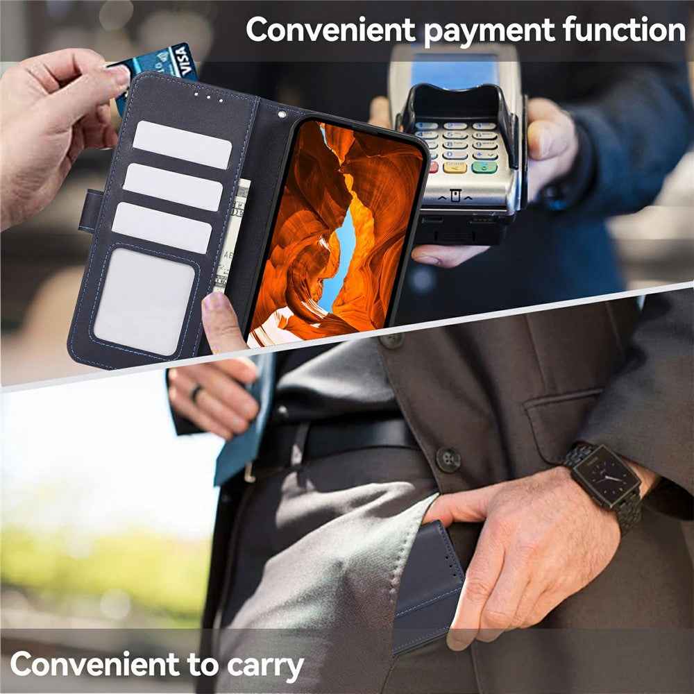 For Xiaomi 17 Pro Case RFID Blocking Flip Leather Phone Cover - Blue