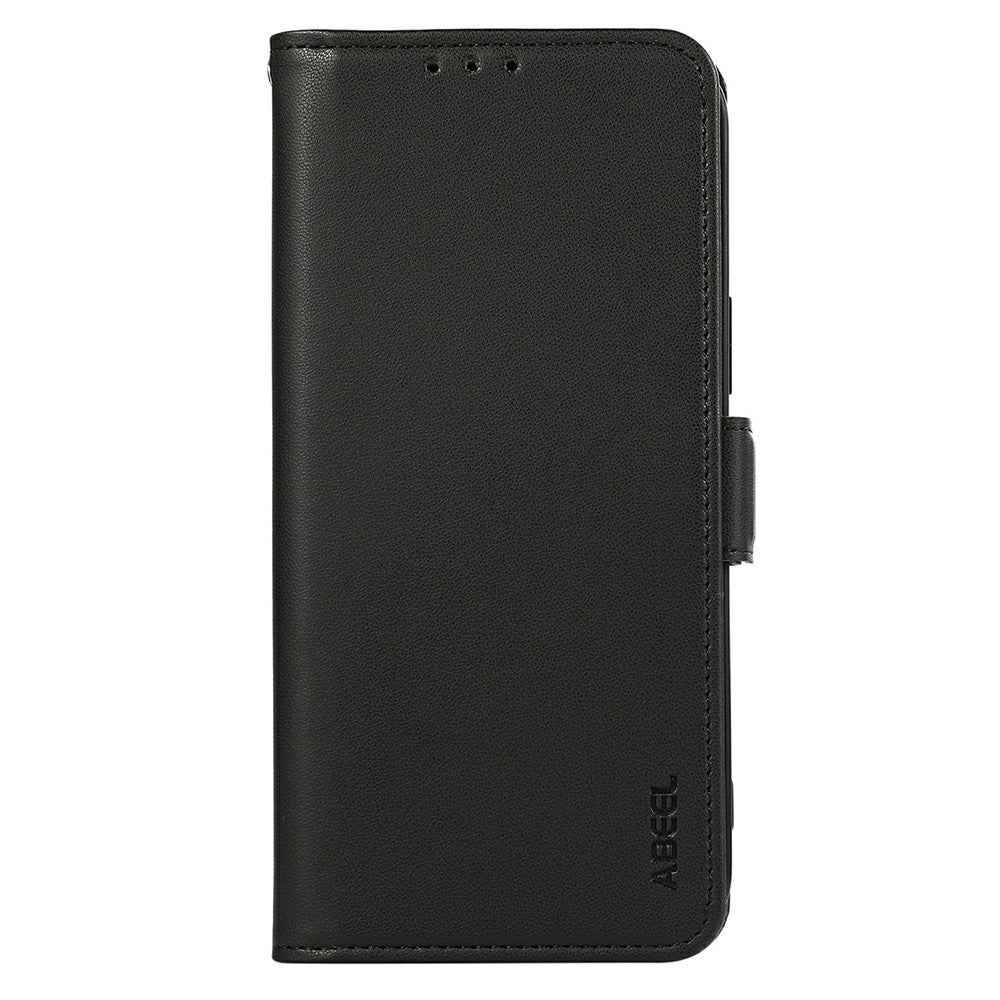 ABEEL For Xiaomi 17 Pro Case Leather Phone Cover with RFID Blocking Wallet - Black