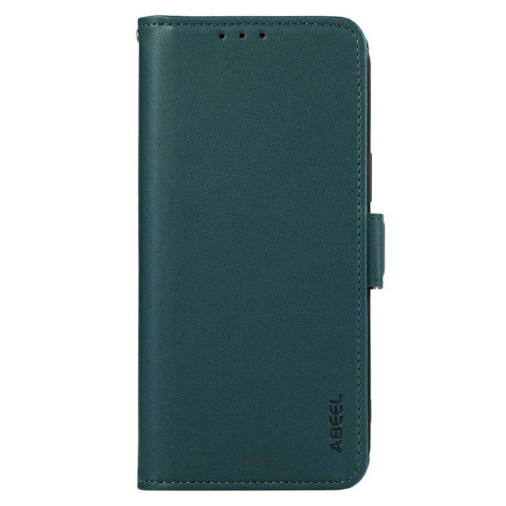 ABEEL For Xiaomi 17 Pro Case Leather Phone Cover with RFID Blocking Wallet - Green