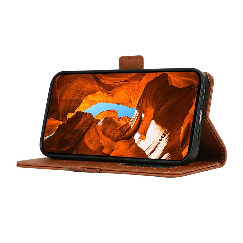 ABEEL For Xiaomi 17 Pro Max Case Leather Phone Cover with RFID Blocking Wallet - Brown